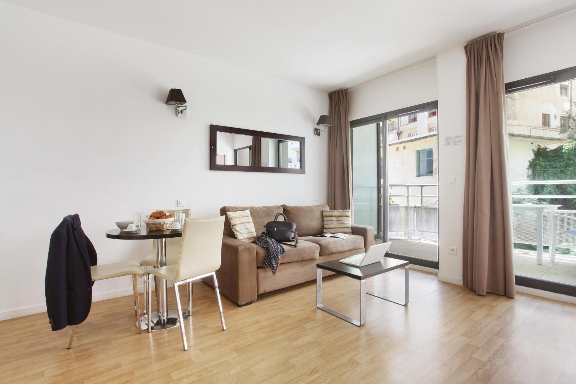 One-Bedroom Apartment Balcony