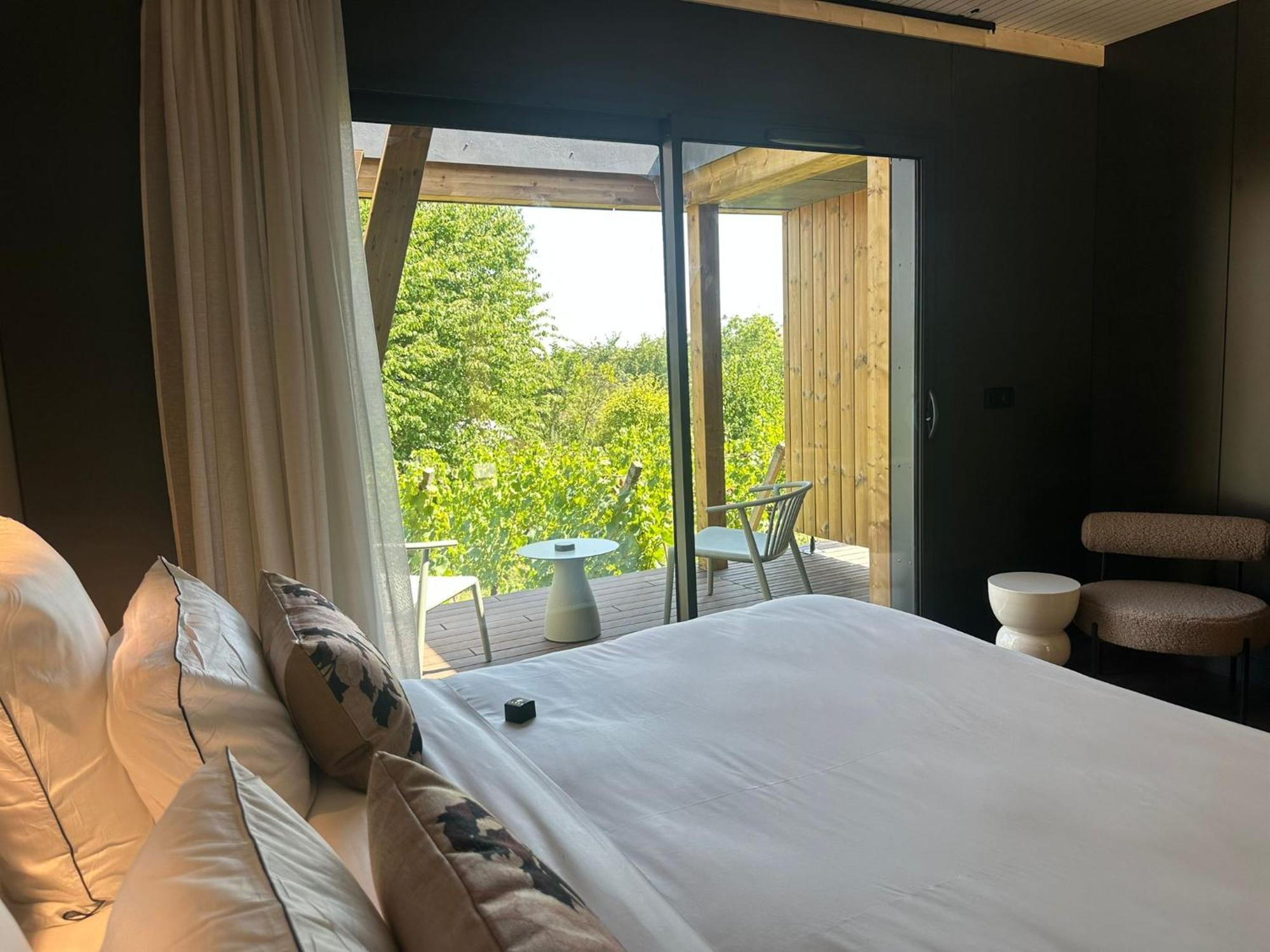 Chambre deluxe terrasse vue vignes