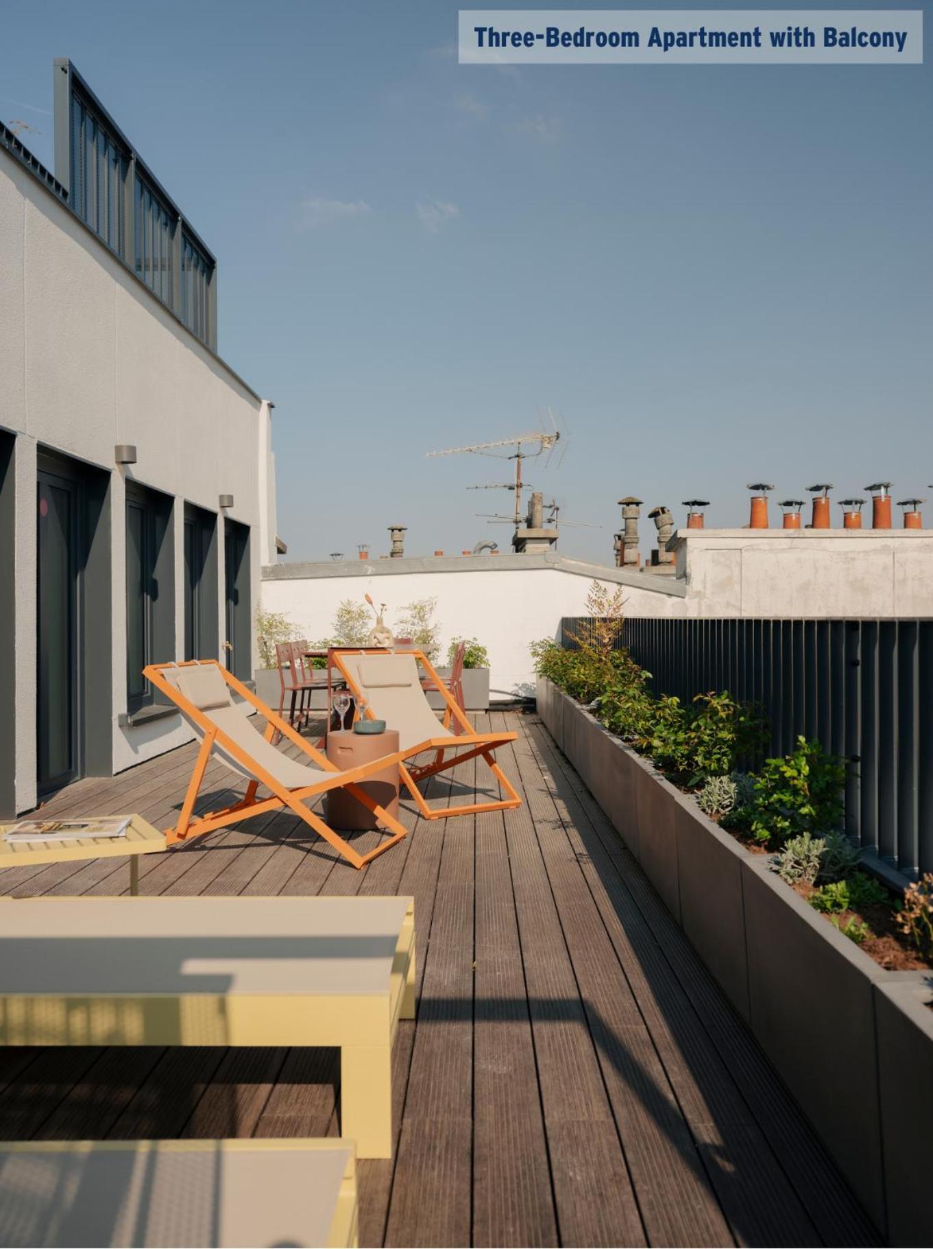 Three-Bedroom Apartment Balcony