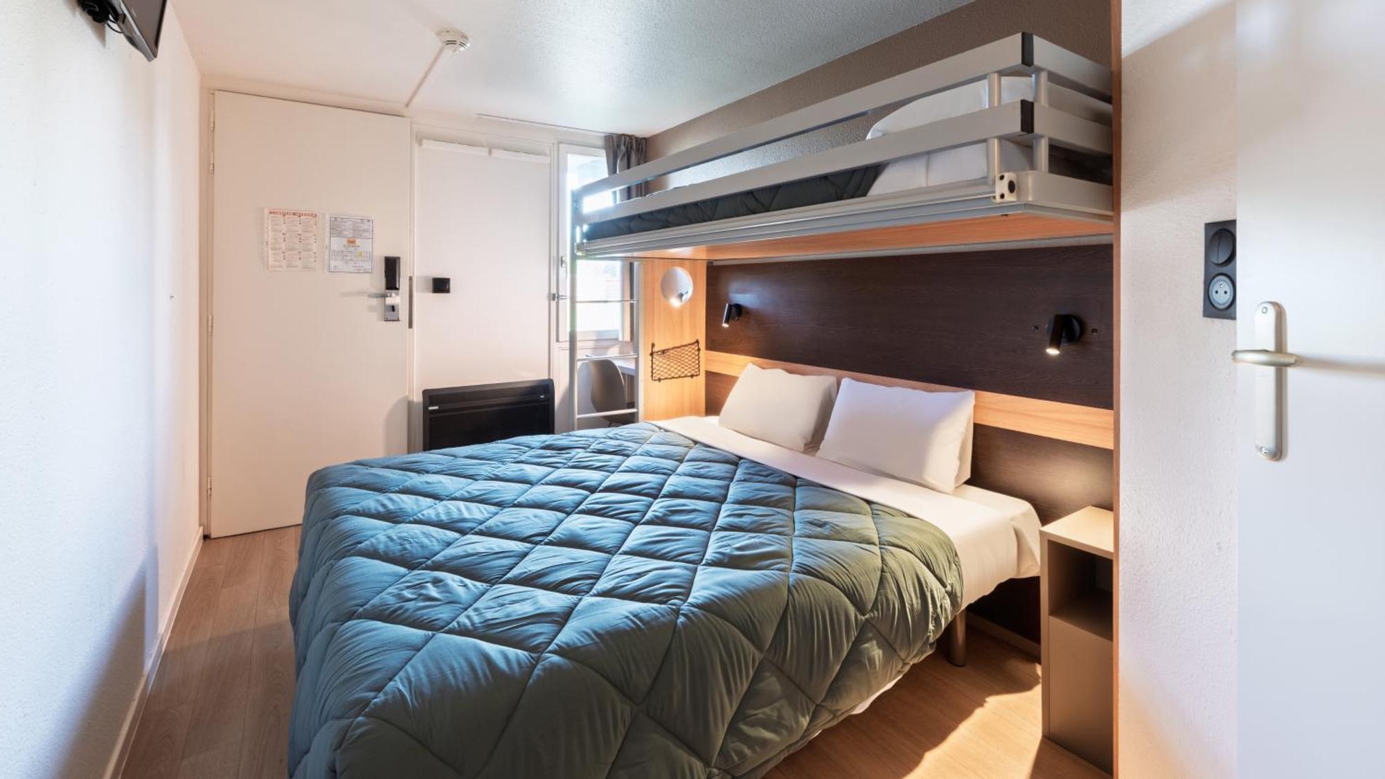 Standard Queen Room One Bunk Bed