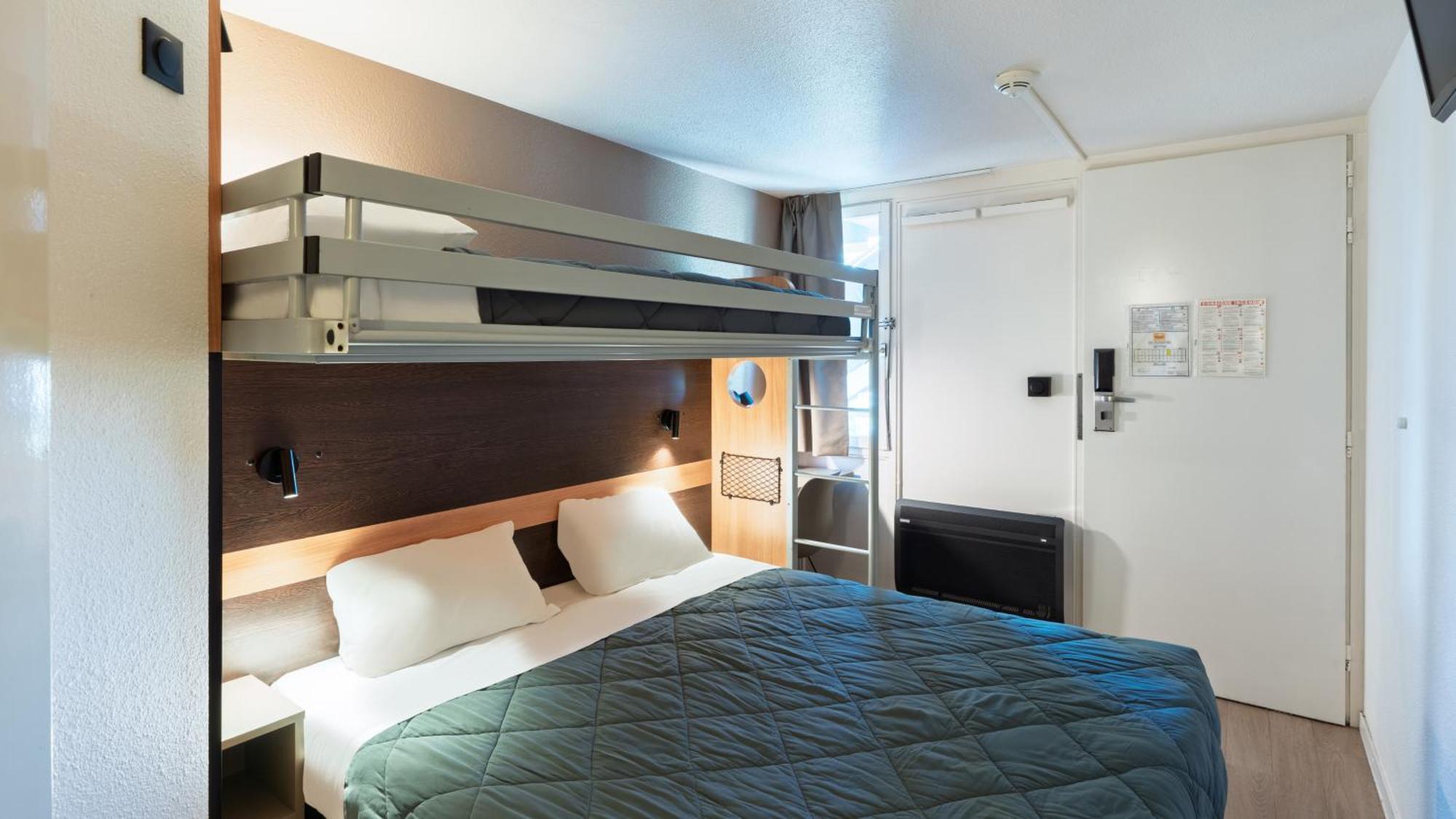 Standard Queen Room One Bunk Bed