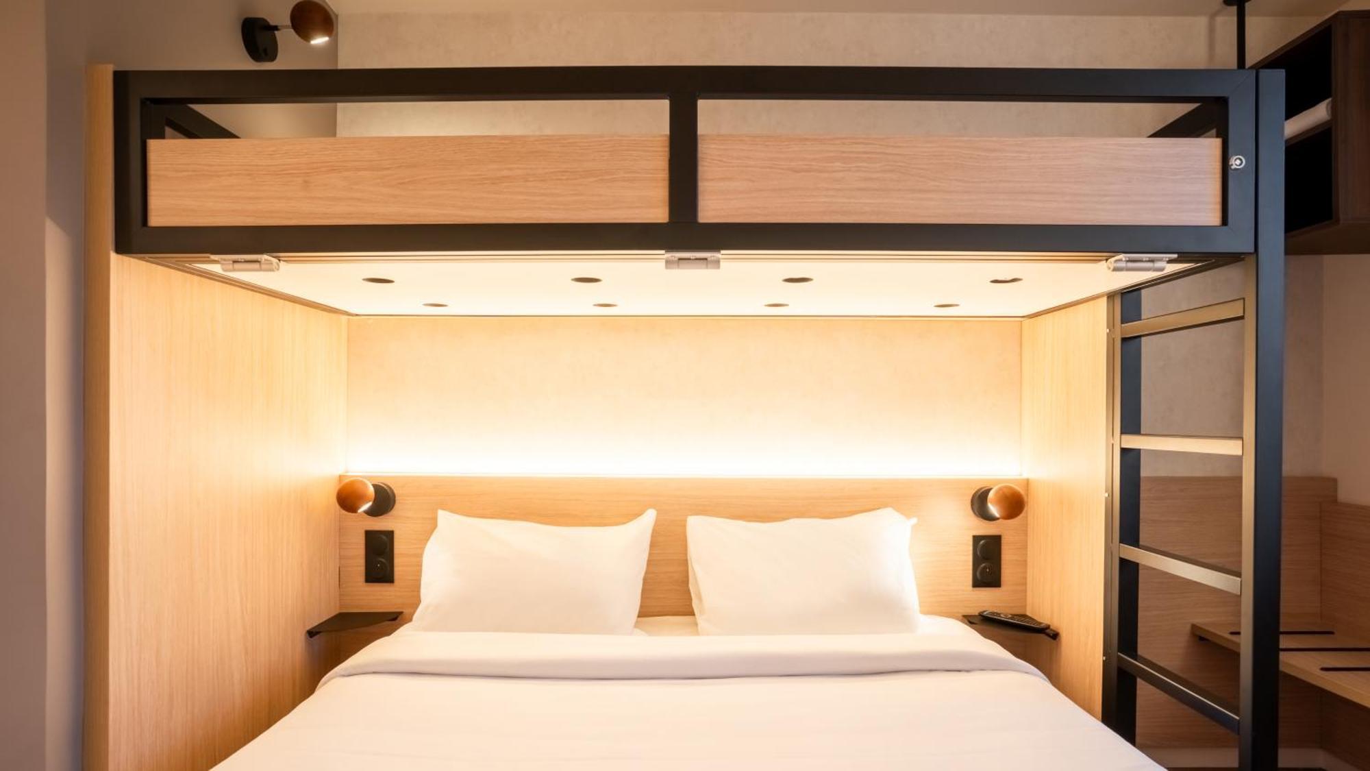 Standard Queen Room One Bunk Bed