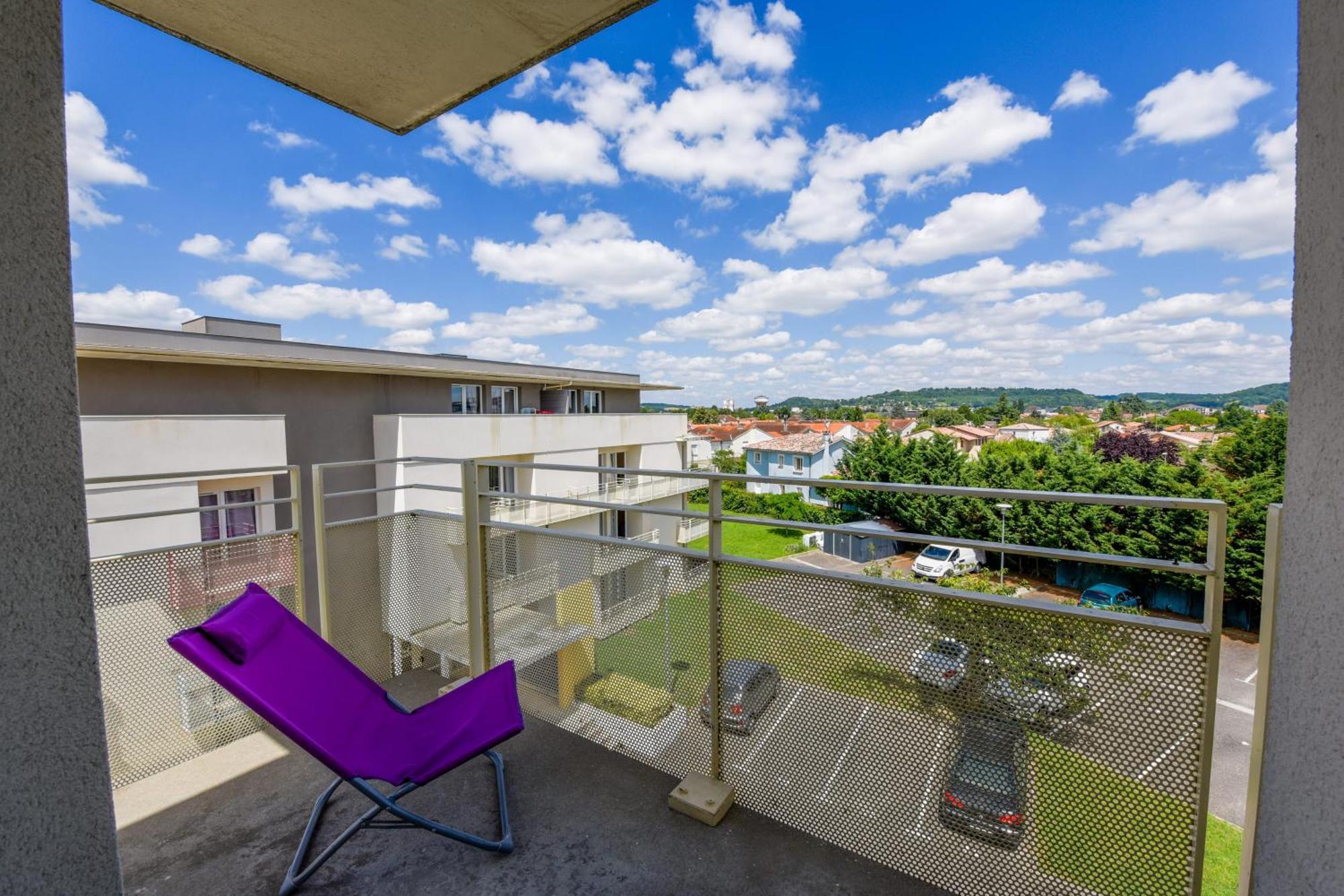Studio Lit double avec Balcon
