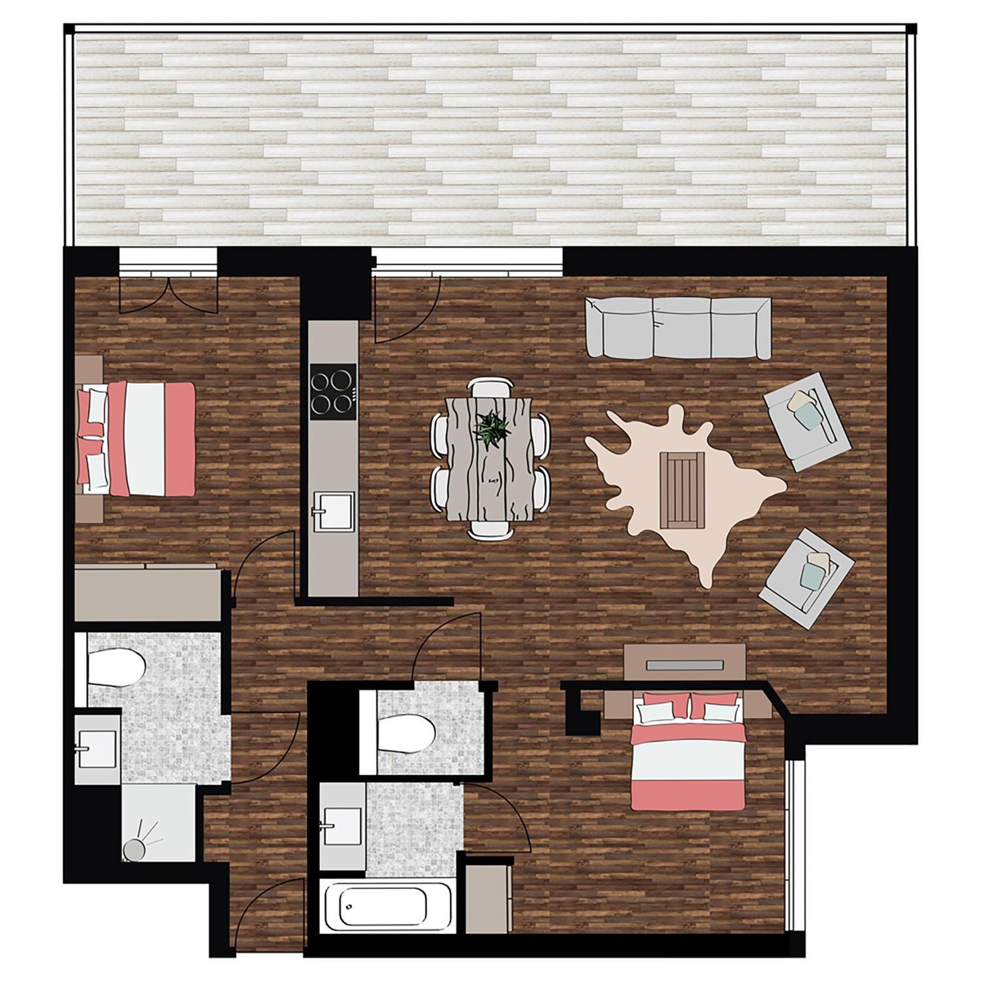 2 Bedroom Apartment Penthouse max