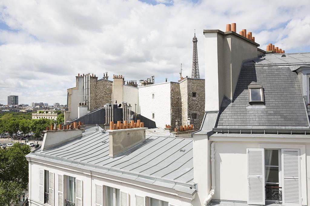 Classic room roofs of Paris