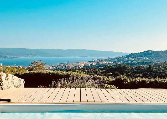 Chambre 3 Casa Lc Vue Mer Piscine Spa Ajaccio 